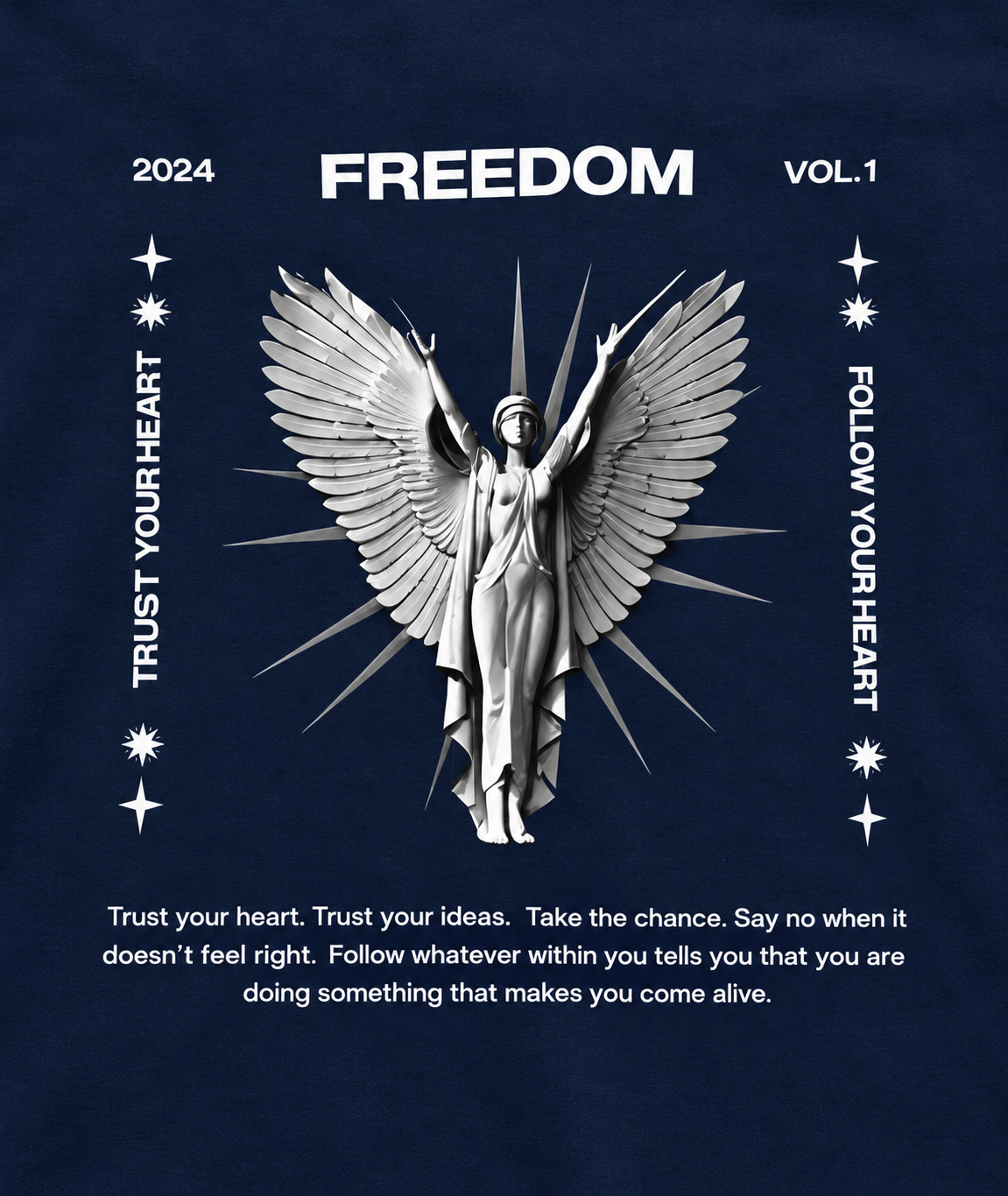 Unisex Short Sleeve V-Neck FreeDom T-Shirt