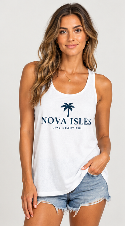 Women’s nova isles fitted racerback tank top
