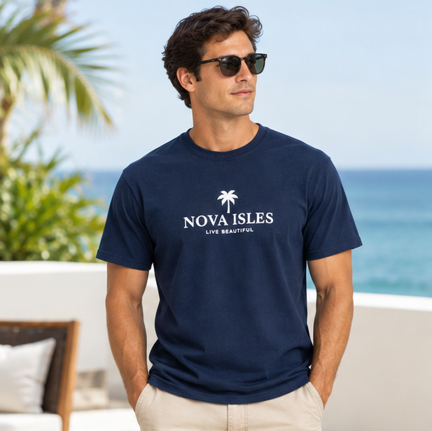 nova isles garment-dyed heavyweight t-shirt