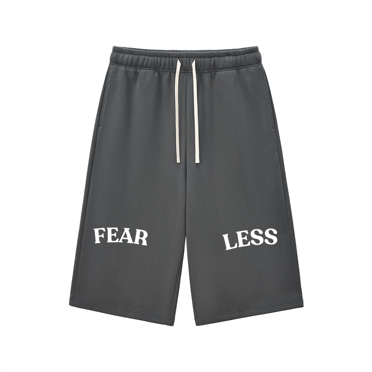 Relaxed Drawstring Three-quarter Sweatpants